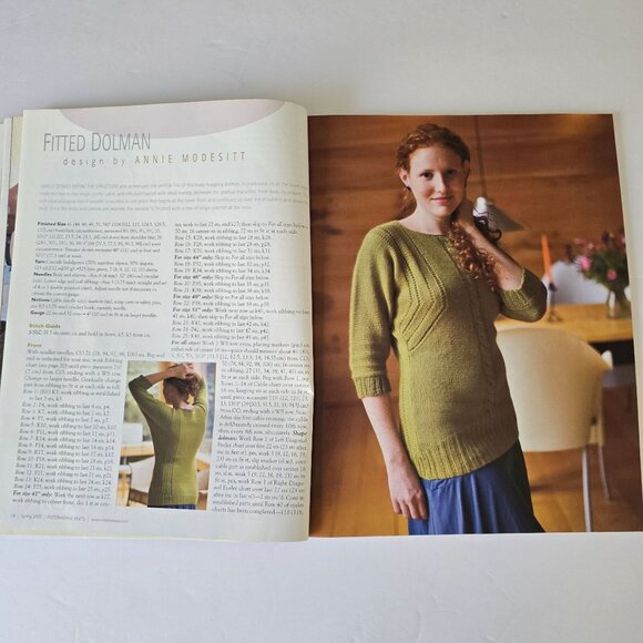 Interweave Knits Spring 2005 Magazine Featuring Knitwear Designs & Patterns For - Picture 4 of 16